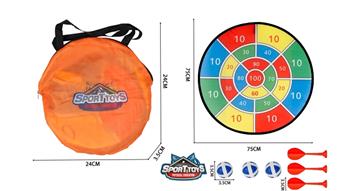 Digital 75CM single-sided folding target with 3 balls and 3 darts   ITEM NO.： W087412