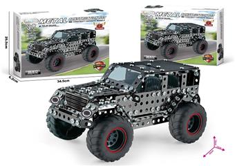 Metal building block assembly Mercedes G500496PCS   ITEM NO.： W095338