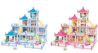 14 bedroom villa toy [no light] -2-color mixed design   ITEM NO.： W095152