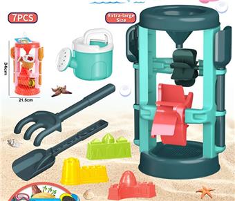 Beach toys, coral red/jade green, mixed in 2 colors   ITEM NO.： W090654