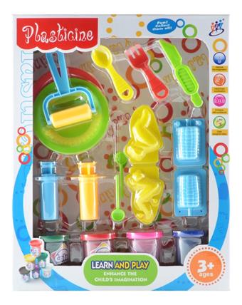 Color clay, 4 bottles of 2 Anshi color clay+accessories   ITEM NO.： W094629