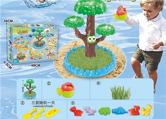 Playful beach toys with dinosaur seeds and beach toys   ITEM NO.： W084937