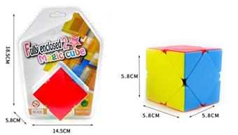 Solid color oblique turning Rubik's Cube   ITEM NO.： W092106