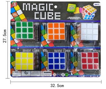 5.7CM Rubik's Cube Color Block PS Material   ITEM NO.： W093361