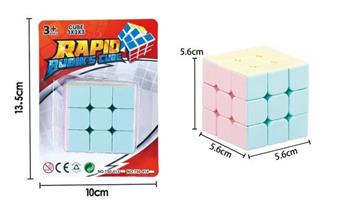 5.6CM macaron colored third-order Rubik's Cube   ITEM NO.： W093296