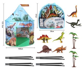 Dinosaur tent yurt (with dinosaurs)   ITEM NO.： W084655