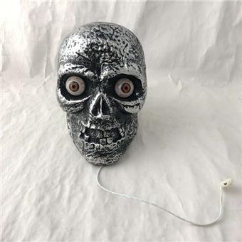 Sensing Skull (PP) - with sound, light, voice control, and light sensing   ITEM NO.： W089176