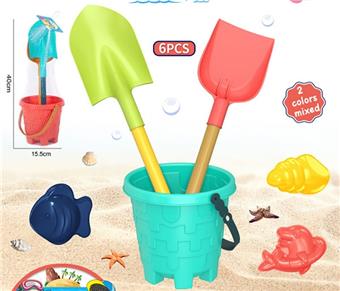 Beach toys, coral red/jade green, mixed in 2 colors   ITEM NO.： W090659
