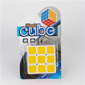 Third order Rubik's Cube, white/black background, 2-color mixed color (GCC)   ITEM NO.： W090212