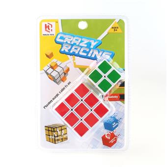 Matte sticker with white background, third order+3.5CM second order heat transfer printing, white background Rubik's Cube   ITEM NO.： W090108