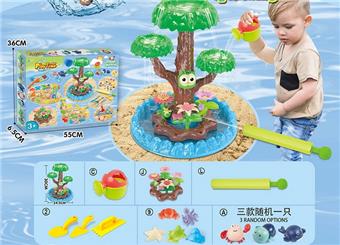 Playful beach toys with DIY flowers and underwater beach toys with water cannons   ITEM NO.： W085099