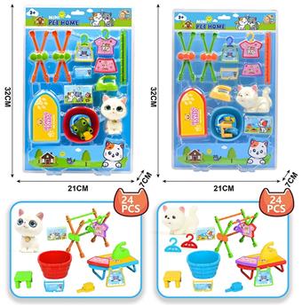 Pet cats playing at home   ITEM NO.： W091238
