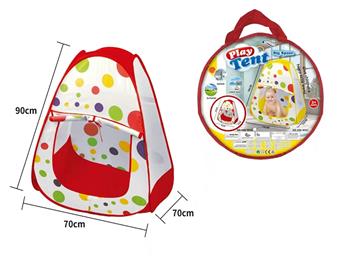 70cm red edged polka dot children's tent   ITEM NO.： W084643