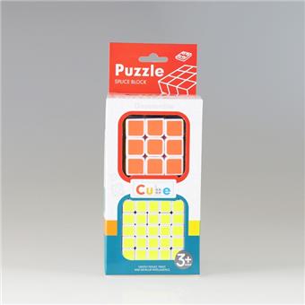 Three level fluorescent sticker white background+five level fluorescent sticker white background Rubik's Cube, color box black/white, mixed with 2 colors   ITEM NO.： W090158