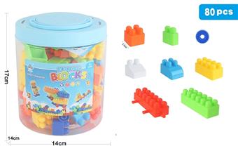 Puzzle building blocks 80PCS   ITEM NO.： W096486