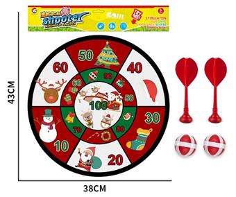 36CM Christmas Dart Plate Sticky Ball Cloth Target   ITEM NO.： W087156