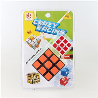 Fluorescent sticker with black background, three-stage+3.5CM, three-stage heat transfer printing, white background, Rubik's Cube   ITEM NO.： W090048