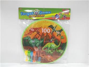 36CM Dart Target (Dinosaur) Dinosaur Sticky Ball Target Sticky Ball Target Throwing Toy Velcro Target Dart Target Plate   ITEM NO.： W086621