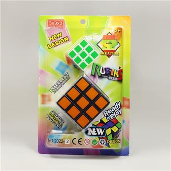 Versatile Cube (with spring screws) 6-color heat transfer printing, mixed packaging of 2 colors   ITEM NO.： W089672