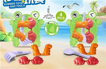 Frog Plate with Dinosaur Beach Accessories   ITEM NO.： W085716