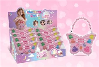 Butterfly bag children's makeup, 8PCS/box   ITEM NO.： W093599