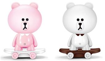 LED skateboard touch style cute brown bear   ITEM NO.： W088051