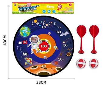 36CM space dart disk adhesive ball cloth target   ITEM NO.： W086999