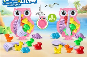 Owl Plate with Dinosaur Beach Accessories   ITEM NO.： W085713
