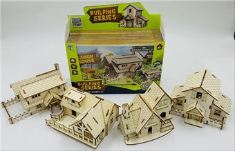 4 types of wooden self installed villas   ITEM NO.： W085951