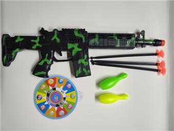 Camouflage needle gun with target bowling   ITEM NO.： W086492