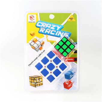 Matte sticker with white background and three levels+3.5CM three levels fluorescent sticker with black background Rubik's Cube   ITEM NO.： W090100