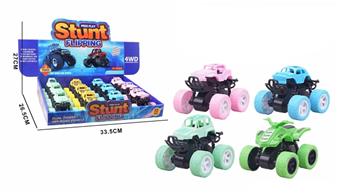 Dual inertia off-road vehicle Macaron (12 pieces/display box)   ITEM NO.： W091279