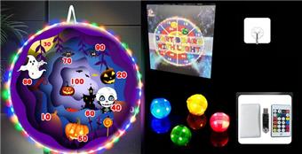 Remote control switch light large target plate foldable 74cm throwing sticky ball - Halloween   ITEM NO.： W087338