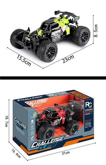 2.4G 1:18 high-speed off-road remote control vehicle (lighting, power included)   ITEM NO.： W086175