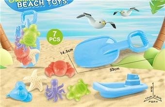 Large shovel with beach accessories+small boat   ITEM NO.： W085647