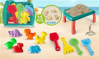 Beach platform with dinosaur beach accessories   ITEM NO.： W085435