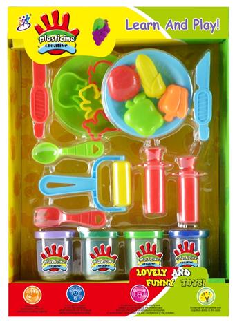 Color clay, 4 bottles of 2 Anshi color clay+accessories   ITEM NO.： W094660