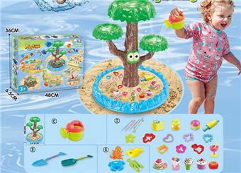 Playful beach toys with colored mud underwater beach toys   ITEM NO.： W084963