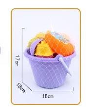 14 piece Zhuang soft rubber ice cream beach bucket set   ITEM NO.： W092446