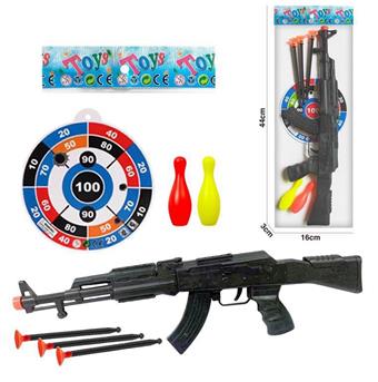 Soft Bullet Gun Set (AK with Target Bowling Ball)   ITEM NO.： W086583