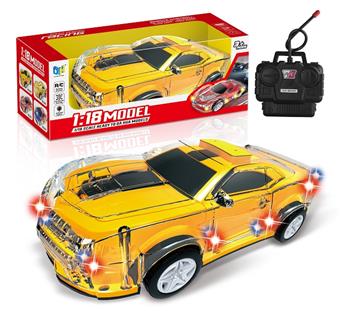 Colorful Bumblebee Remote Control Car   ITEM NO.： W086258