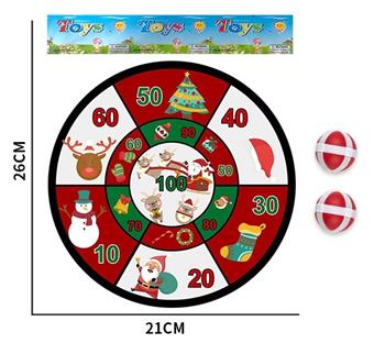 20CM Christmas Dart Plate Sticky Ball Cloth Target   ITEM NO.： W087161