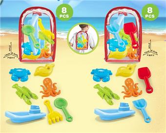 PVS backpack+beach accessories+small boat   ITEM NO.： W085787