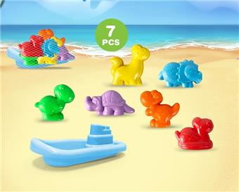 Dinosaur beach accessories with small boat   ITEM NO.： W085827