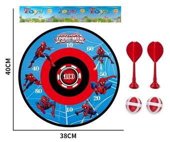 36CM Spider Man Dart Disk Sticky Ball Cloth Target   ITEM NO.： W086750