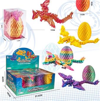 10cm high dragon egg 17cm crystal flying dragon   ITEM NO.： W088859