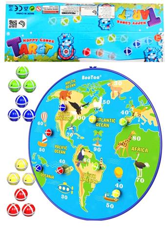 Geographical icon target GCC (1 bow, 20 balls, 1 hook)   ITEM NO.： W086518