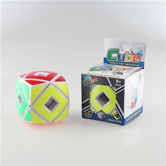 Bread slanted hollow white background Rubik's Cube   ITEM NO.： W090422