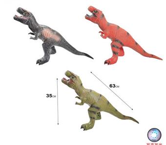 Simulated Tyrannosaurus rex stretched 63. Height 35, with IC single sound (GCC)   ITEM NO.： W092688