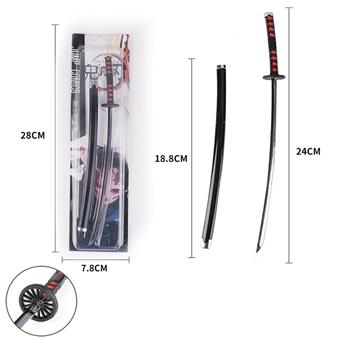 Zaomen Tanjirou Second Generation Demon Slayer Blade Alloy Knife   ITEM NO.： W088247